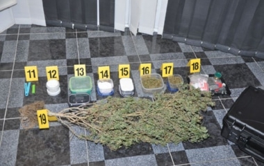 Izvršenim pretresima na području Tešnja, Zavidovića, Kaknja, Breze i Zenice policija pronašla i oduzela određenu količinu opojne droge  